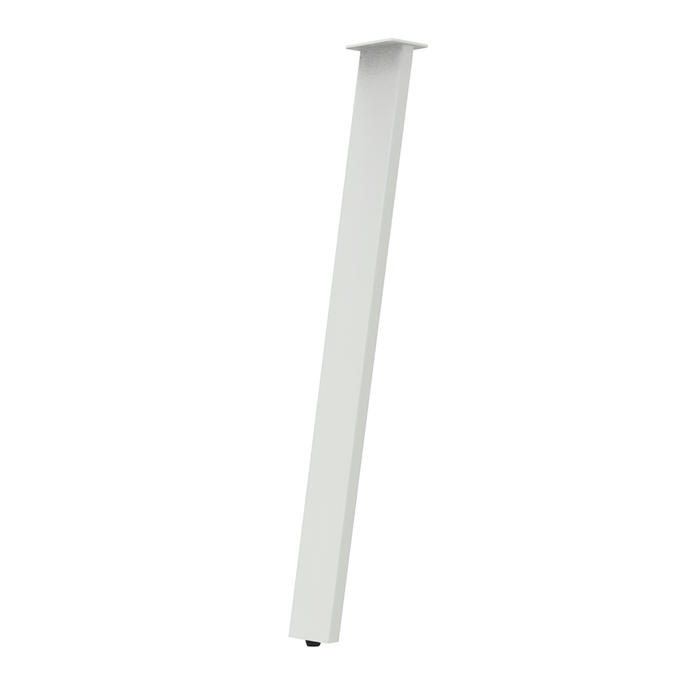 Rapid 198 x 65 x 710mm White Soho Angled Table Leg