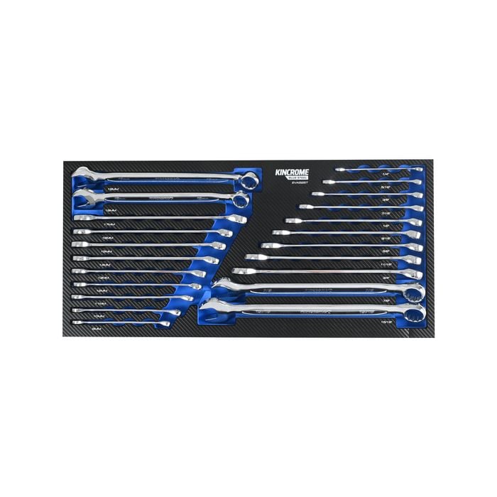 Kincrome BLUESTEEL 22 Piece Combination Spanners EVA Tray