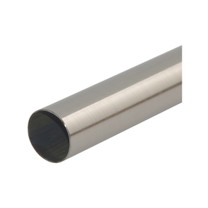 Pillar 32mm x 3.0m Brushed Chrome Curtain Rod