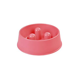 Yes4pets Medium Anti-gulp Bowl For Dogs Pink