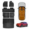 Floor Mats Boot Liner Set for MG MGS5 EV 2025-Onwards Cargo Kick Mats Back Seat Cover