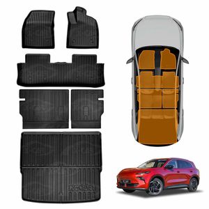 Floor Mats Boot Liner Set for MG MGS5 EV 2025-Onwards Cargo Kick Mats Back Seat Cover