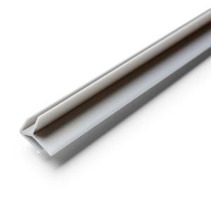 Wall Art 2400mm Brushed Aluminium Wet Area Panel External Corner Pvc