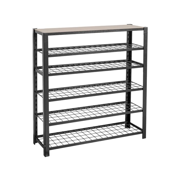 Handy Storage 950 x 900 x 270mm Black Boltless 6 Shelf Tote Unit
