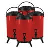 SOGA 4X Stainless Steel Insulated Beverage Dispenser with Tap 18L Red