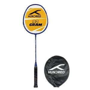 HUNDRED Powertek 200 PRO Strung Badminton Racquet –Navy, G5 Grip & Cover