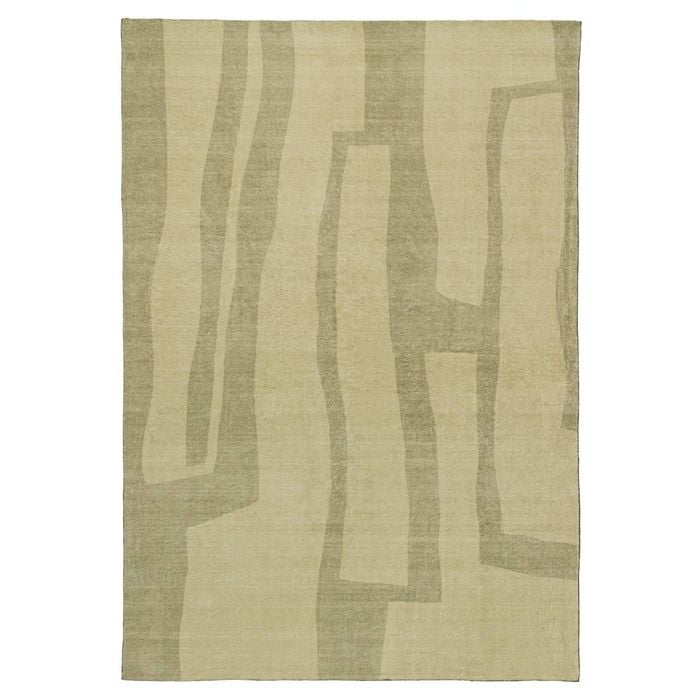 Loopsie-400cm X 300cm-laurelton Green Printed Washable Rug