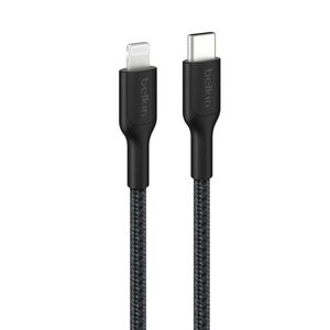 Belkin BoostCharge Pro Braided Lightning to USB-C Cable 1M – Black