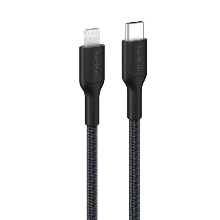 Belkin BoostCharge Pro Braided Lightning to USB-C Cable 1M – Black