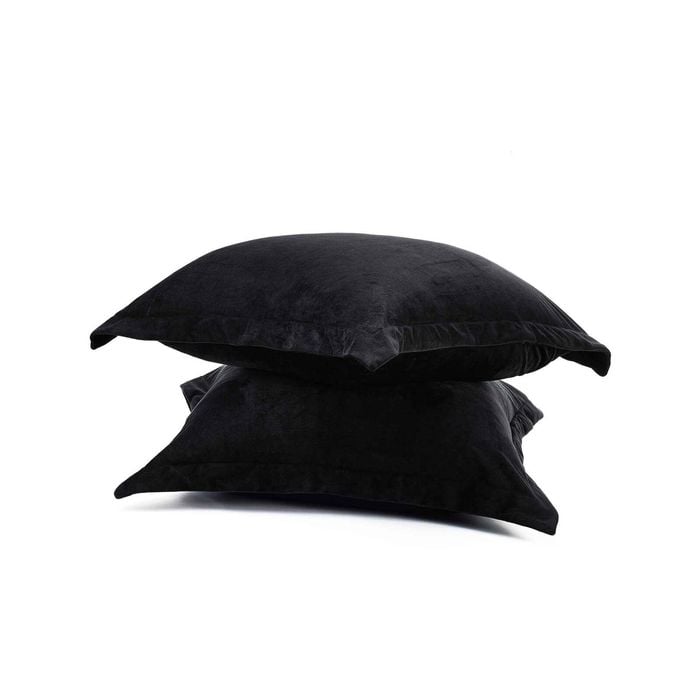 Fur Velvet European Pillowcase Set - Black