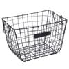 Ezy Storage Black Hand Woven Mesh Wire Basket