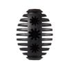 Gladiator 12cm Black Rubber Rugby Dog Toy