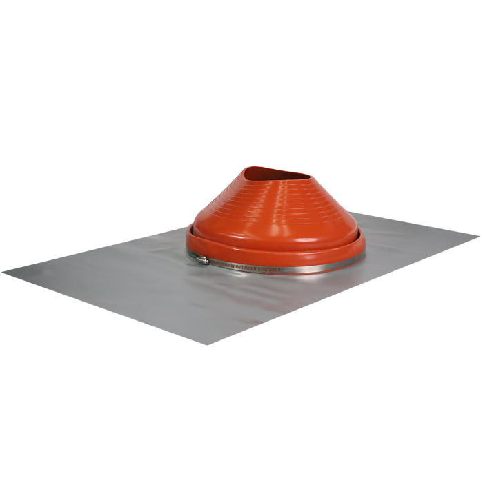 Deks 175 - 330mm Red Roof Flashing Silicone Chimney / Flue