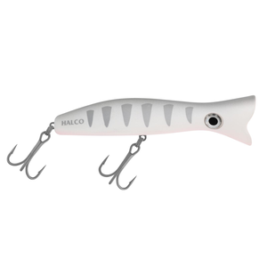 Halco Roosta Popper 160mm Hard Body Topwater Fishing Lure H91  Silver Shadow