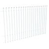 ProtectorAl 2400W x 1500H Pearl White Aluminium Batten Pool Fence Panel with Mid Rail