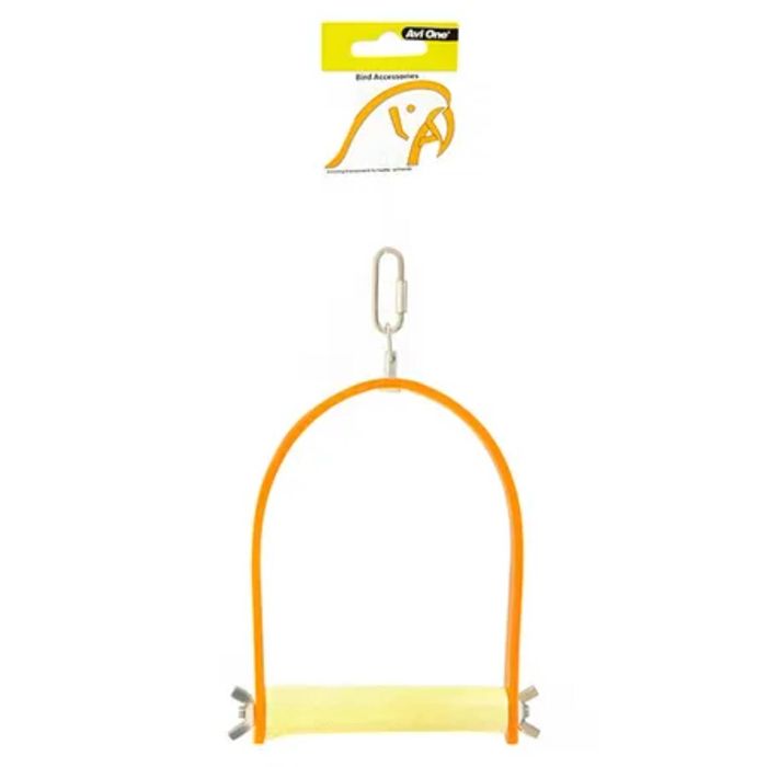 Avi One Acrylic With Concrete Perch Bird Swing Small