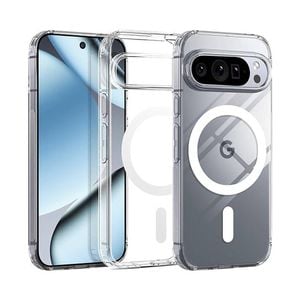 Magnetic Clear Case for Google Pixel 10 Pro XL MagSafe Compatible Anti-Scratch Transparent Protective Cover