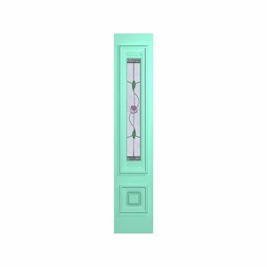 Hume Doors 1980 x 400 x 40mm Regency XR6 Glazed Etchlite Entrance Panel