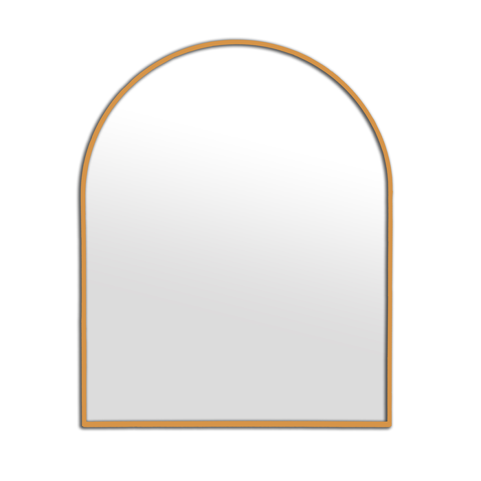 Elegant Collection Gold Metal Arch Mirror Small