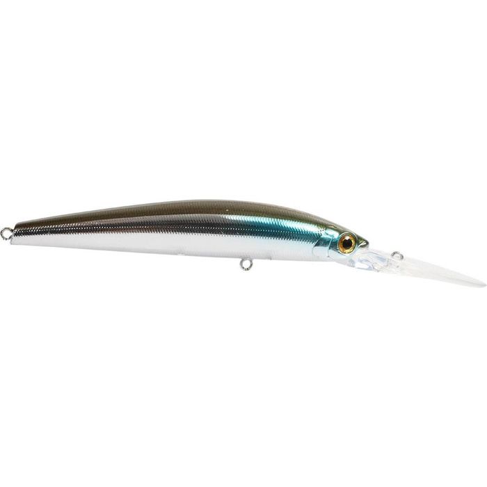 Atomic Hardz Slim Twitcher Deep 110mm 15.8g Suspending Fishing Lure Silver Wolf