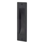 Gainsborough Matt Black Rectangular Flush Pull - 2 Pack