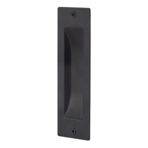 Gainsborough Matt Black Rectangular Flush Pull - 2 Pack
