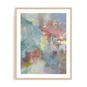 Artey | Quasar II Rose - Framed Print - Natural Frame - 70 x 90cm