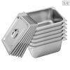 SOGA 6X 1/2 GN Pan 15cm With Lid – Stainless Steel