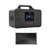Voltx 1800w 1030wh Portable Power Station + 100w Fixed Solar Panel – Solar Generator Kit For Camping, Rv & Home Backup