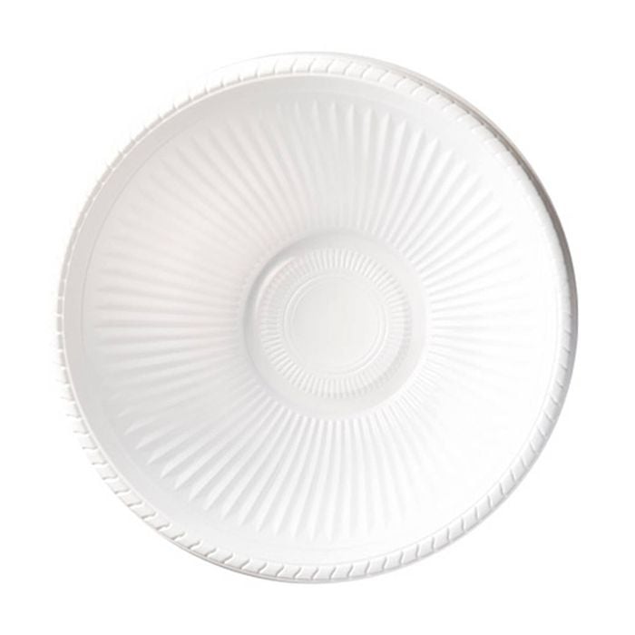 6x 2pc Partyware Round Reusable Salad Bowl Set Tableware/serveware 305mm White