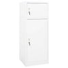 vidaXL Saddle Cabinet White Steel Tack Locker Shelf Storage Home Organiser
