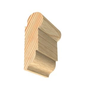 Porta 65 x 24mm 3m Clear Pine Classic Picture Rail