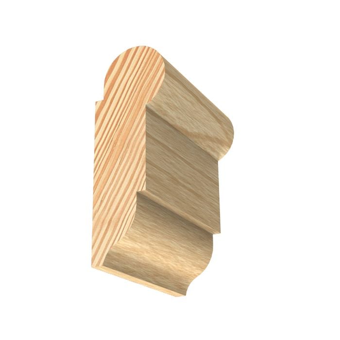 Porta 65 x 24mm 3m Clear Pine Classic Picture Rail