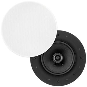 Pair of 6.5-Inch Ultra Discreet In-Ceiling Speakers Edgeless Frameless 60W RMS