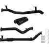 Ignite Exhausts Turbo Back for Toyota Landcruiser 79 Series V8 D/Cab 3" No Cat With Muffler Black Aluminised Steel