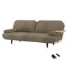 Levede Convertible Sofa Bed with USB Charge Side Table Khaki