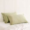 Royal Comfort Mulberry Soft Silk Pillowcase Twin Pack Standard Sage