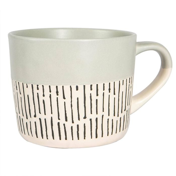 Nicola Spring Dipped Dash Stoneware Coffee Mug - 450ml