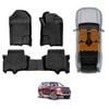 3D All-Weather Floor Mats for Ford Everest 2015-2022 Customized Car Floor Liners Full Set Carpet