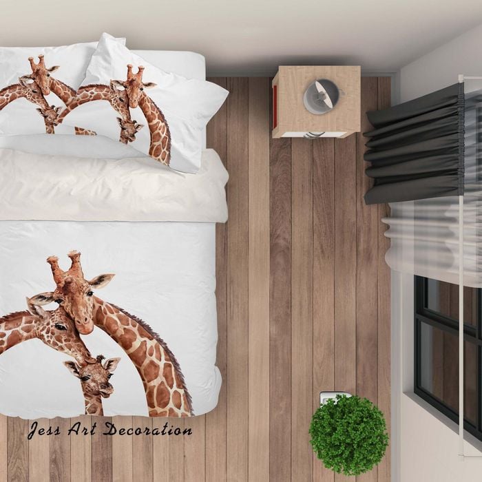 3D Giraffe Quilt Cover Set Bedding Set Pillowcases 118