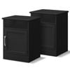 ALFORDSON Set of 2 Bedside Table Black