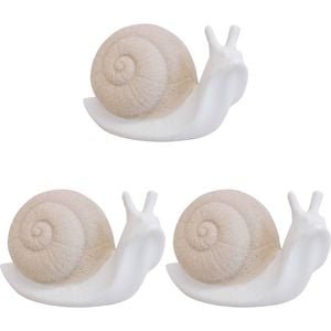 3PK LVD Sheldon Snail Ceramic Figurine Home/Lounge Decor Small