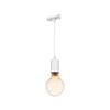 Mercator OLEN E27 Globe Pendant Track Light - White Finish