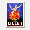 Galrie Kina Lillet 1937 Vintage Poster Art by Roby Retro French Advertising Decor, Wood Frame, A0 84 x 119cm (33 x 47inch)
