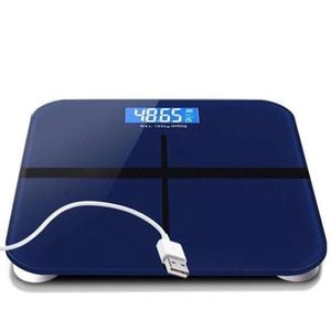 USB Charging Smart Body Weight Scale Blue