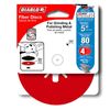 Diablo 125mm 80 Grit Aluminium Oxide Fibre Disc - 4 Pack