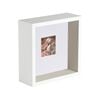 Nicola Spring 6 x 6 3D Shadow Deep Box Photo Frame - Craft Display Picture Frame with 2 x 2 Mount