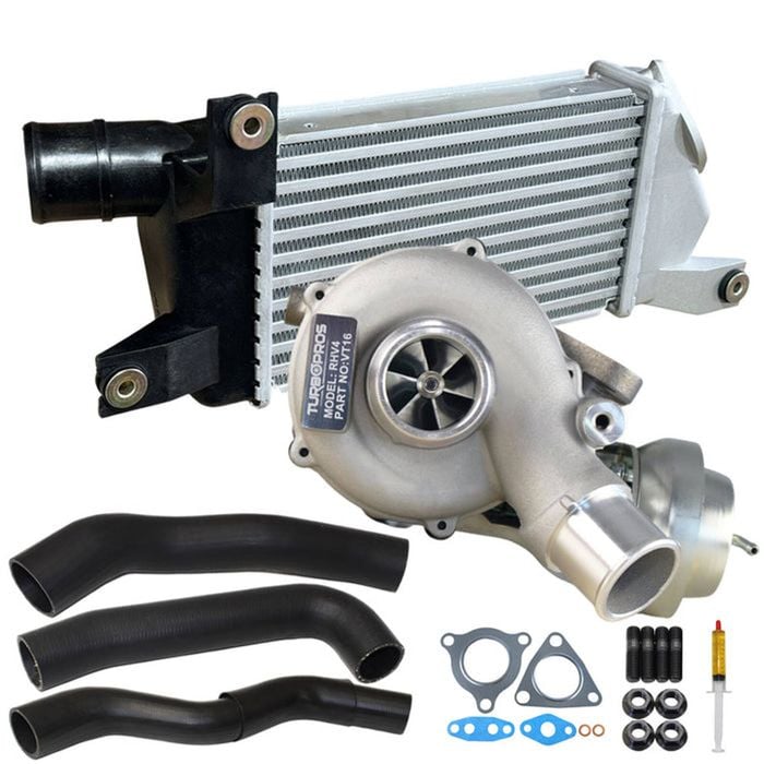 Upgrade Billet Turbo Charger With 50mm Intercooler & Hoses For Mitsubishi Challenger 4d25 2.5l 2009 Onwards