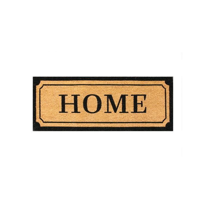 Madras Link 45 x 115cm Black Home Long Coir Door Mat 
