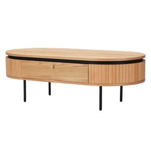 Nola 1.2m Wooden Coffee Table, Natural